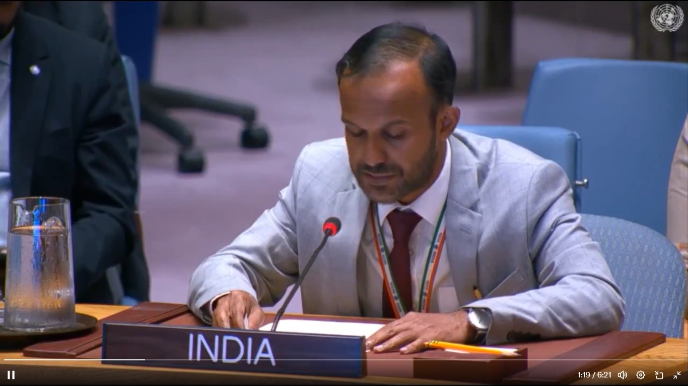 भारत ने यूएनएससी में धार्मिक अल्पसंख्यकों पर पाकिस्तान को दिखाया आईना