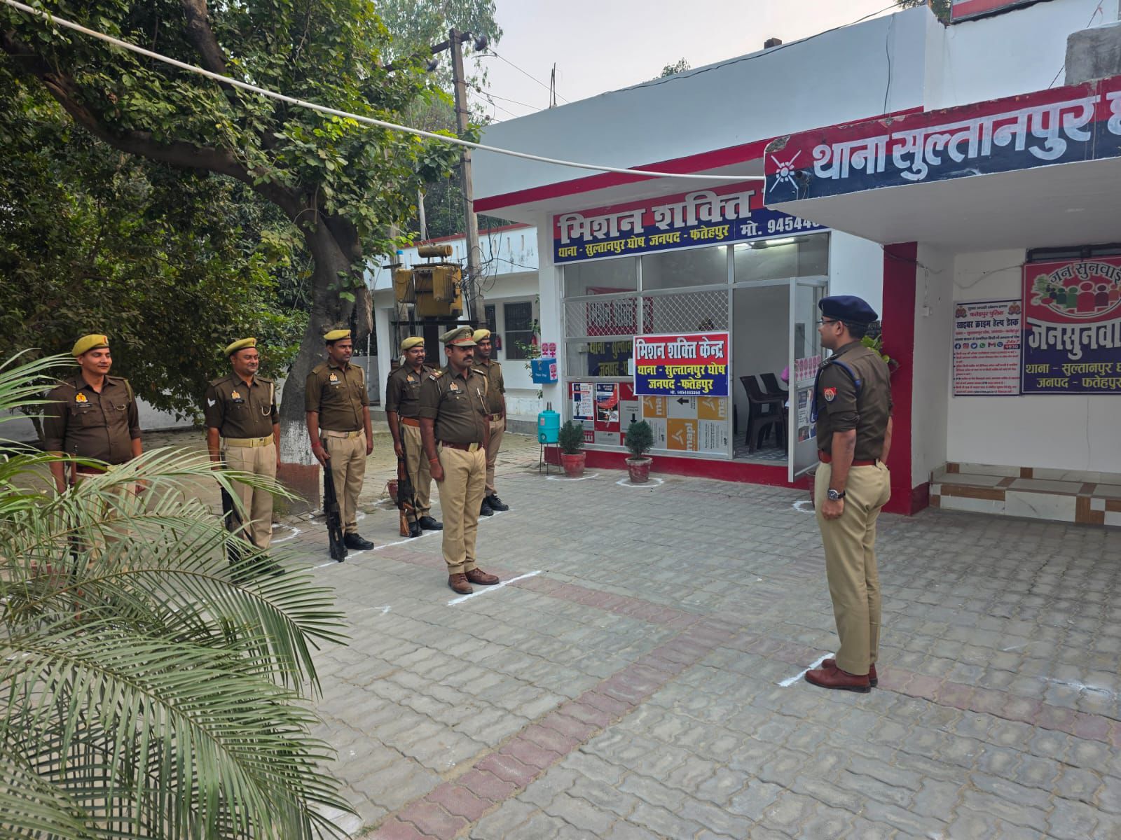 थाना सुल्तानपुर घोष का त्रैमासिक निरीक्षण सम्पन्न